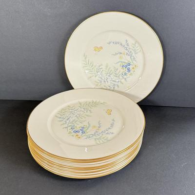 LOT 6D: Lenox Special Floral Butterfly 10” Plates