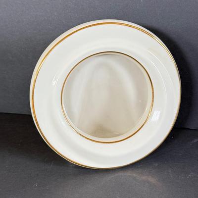 LOT 9D: Lenox Collection: Round Photo Frame, Dove Dish & Small Floral Platters