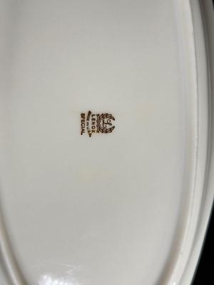 LOT 9D: Lenox Collection: Round Photo Frame, Dove Dish & Small Floral Platters