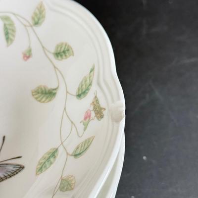 LOT 10D: Lenox Butterfly Meadow by Laurie Le Lwyer Swallowtail Plates, Eastern Tailed Blue Plates & Bowls