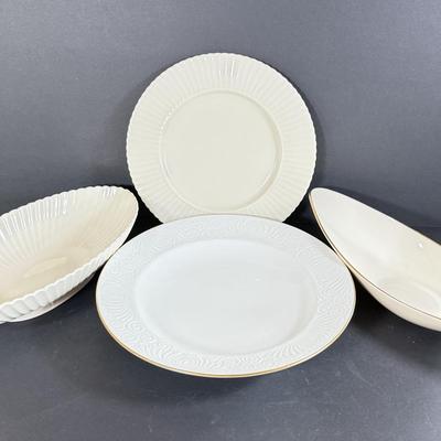 LOT 11D: Lenox Large Plates & Oblong Dishes