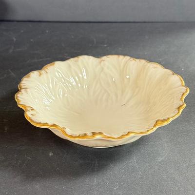 LOT 12D: Lenox Collection: Woodland Vase, Trinket Tray, Small Bowl & Long Platter