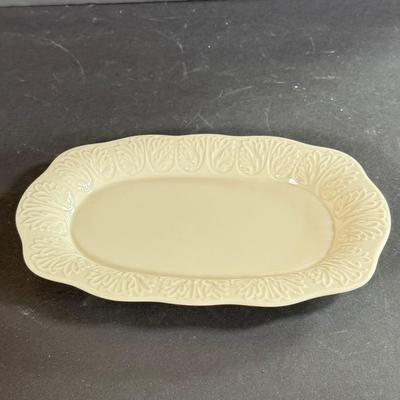 LOT 12D: Lenox Collection: Woodland Vase, Trinket Tray, Small Bowl & Long Platter