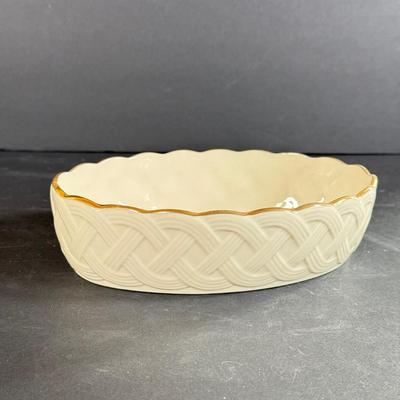 LOT 13D: Lenox Collection: Special Fruit Plate, Ornated Edge Platter, Harvest Small Bowl & Basket Dish