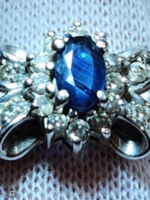 14k White Gold Estate Bow Tie Setting Ring Size 11 5.15 grams