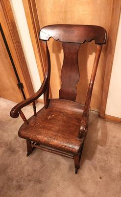 Lot #272 Antique Rocking Chair