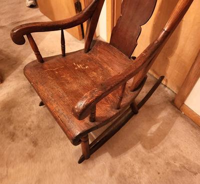 Lot #272 Antique Rocking Chair