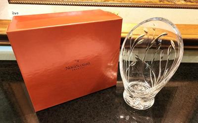 Lot #275 Nova Scotia Crystal Candle Holder - original Box
