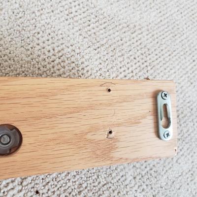 Oak Quilt Rack and Two Handmade Quilts (PB-KD)