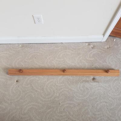 Oak Quilt Rack and Two Handmade Quilts (PB-KD)