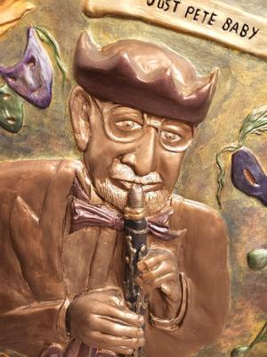 Lot #278 Large Bas-Relief original Artwork depicting Pete/Half Fast Walking Club - 2019