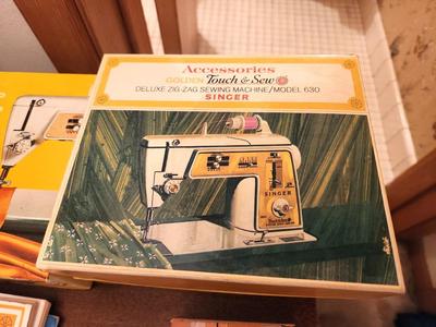Lot #281 Vintage Golden Touch & Sew Sewing Machine in Cabinet - Model 630 - 1968