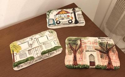 Lot #284 Lot of 3 Clay Creations-Style Wall Plaques - New Orleans themed