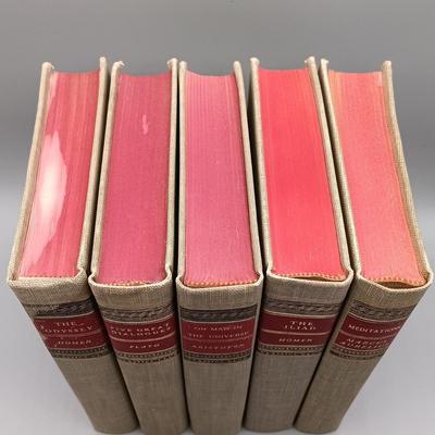 LOT 5: Vintage 1970s Classics Club Book Collection - The Iliad, The Odyssey, Meditations & More