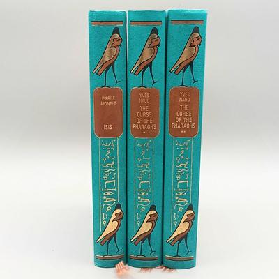 LOT 6: Ferni Editions Yves Naud The Curse of the Pharoahs Vol I & II and Pierre Montet's Isis