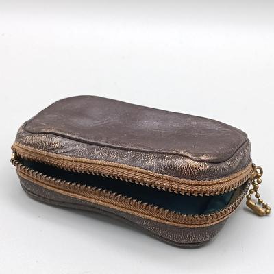 LOT 12: Airguide 44 Mother of Pearl Banded Opera Glasses with Leather Banded Opera Glasses Marked RT