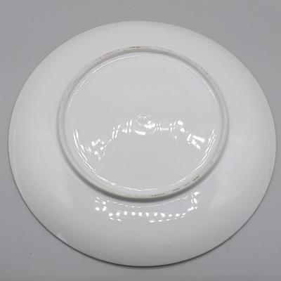 LOT 15: Vintage Kashmir Rose Hand-Painted Plates and Pedestal Dish