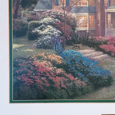 LOT 16: Thomas Kinkade Signed and Numbered Victorian Autumn Print w/ COA