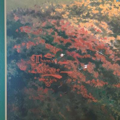 LOT 16: Thomas Kinkade Signed and Numbered Victorian Autumn Print w/ COA