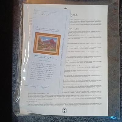 LOT 16: Thomas Kinkade Signed and Numbered Victorian Autumn Print w/ COA