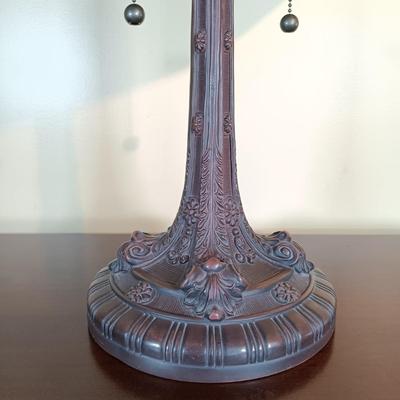 LOT 101B: Blue Stained-Glass Tiffany-Style Lamp