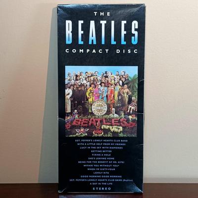 LOT 103B: NIB Sealed The Beatles 1987 Longbox CD Sgt Pepper's Lonely Hearts Club Band