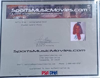 LOT 105B: Signed Photos of Eva Longoria and Kelly Ripa w/ COAs