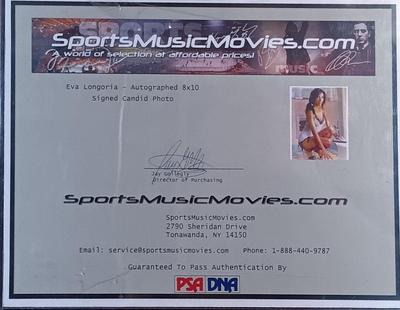 LOT 105B: Signed Photos of Eva Longoria and Kelly Ripa w/ COAs