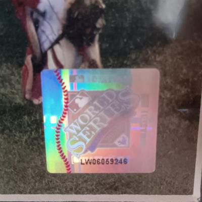 LOT 106B: Phillies 1993 National League Champions Plaque, Signed Photo of Johnny Callison, 2008 World Series Champions Plaque & More