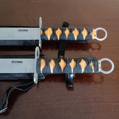 LOT 107B: Set of (2) Tanto Knives 22" w/ Kanji on Blades
