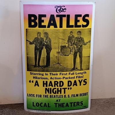 LOT 108B: Beatlefest 1980 Secaucus, NJ Program and Ticket, Framed LP Labels and Sticker, Contemporary Concert Posters & More