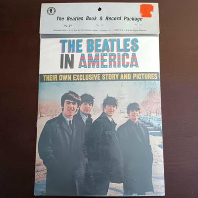 LOT 110B: The Beatles in America 1960's Book and Record Package