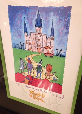 Lot #291 Framed Matt Rinard "Wizard of Pawz" print - hand signed 234/350