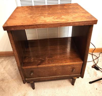 Lot #292 Small Vintage Solid Wood Side Table/Nightstand