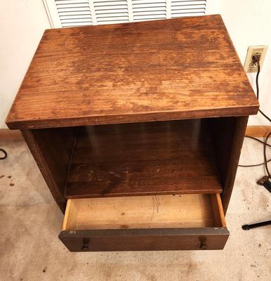 Lot #292 Small Vintage Solid Wood Side Table/Nightstand