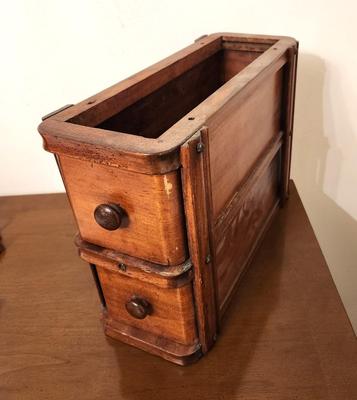 Lot #307 Antique sewing machine drawers