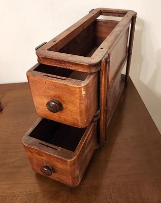 Lot #307 Antique sewing machine drawers