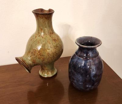 Lot #310 Two Pieces Casey Willems Williams Studio Pottery - Louisiana Art Pottery