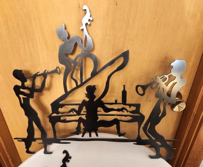 Lot #312 Metal Wall Decor - Jazz Musicians