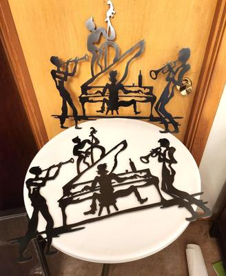 Lot #312 Metal Wall Decor - Jazz Musicians