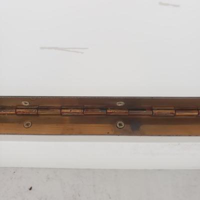 Two White Matching Benches w/ Storage (PB-KD)