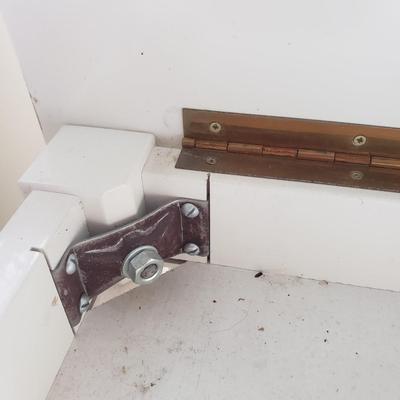 Two White Matching Benches w/ Storage (PB-KD)