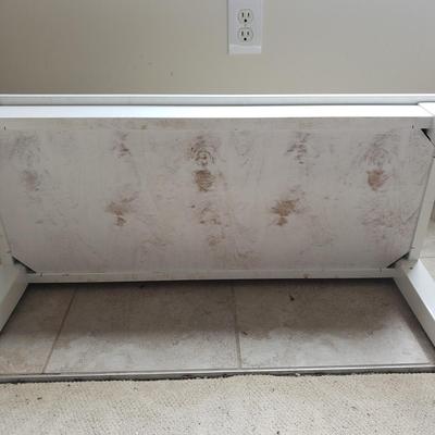 Two White Matching Benches w/ Storage (PB-KD)