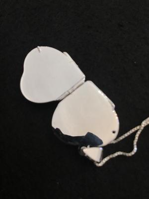 Sterling Silver Quad Heart Locket Sterling Chain