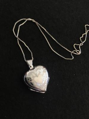 Sterling Silver Quad Heart Locket Sterling Chain