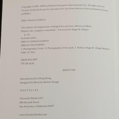 LOT 143B: 2008 Playboys complete book of centerfolds Large book 1953-2006