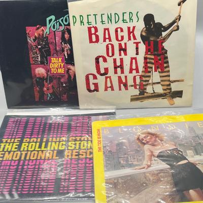 LOT 135B: Stack of 45s Vinyl (Dozens of Records) - Bruce Springsteen, AC/DC, Bob Dylan and Much More