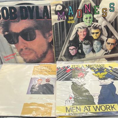 LOT 135B: Stack of 45s Vinyl (Dozens of Records) - Bruce Springsteen, AC/DC, Bob Dylan and Much More