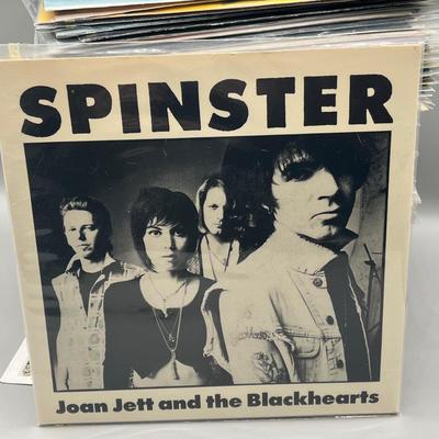 LOT 136B: Stack of 45s Vinyl (Dozens of Records) - Elvis, David Bowie, Joan Jett and Much More