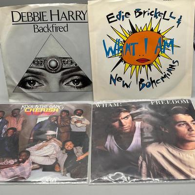 LOT 137B: Stack of 45s Vinyl (Dozens of Records) - Frank Zappa, Cyndi Lauper, Phil Collins and Much More